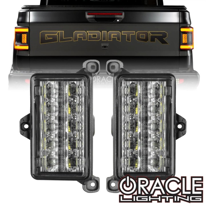 ORACLE Lighting – Zestaw tylnych lamp LED Flush + Amber/White | Jeep Gladiator JT