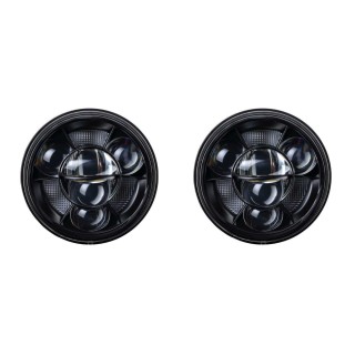 Reflektory LED 7” – Komplet 2 szt. | Światła mijania, drogowe i DRL | E4