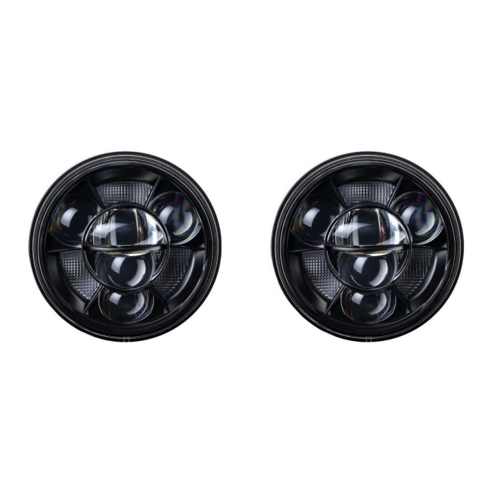 Reflektory LED 7” – Komplet 2 szt. | Światła mijania, drogowe i DRL | E4