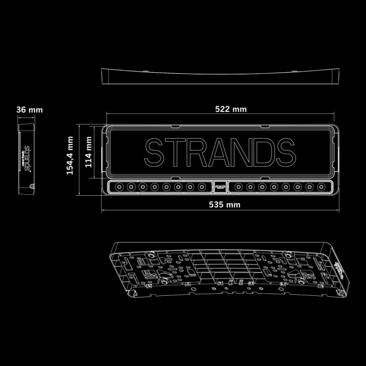 NUUK E-Line Duo Black LED Bar 2×10” | Ramka Tablicy