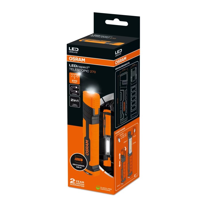 OSRAM LEDinspect TELESCOPIC 270 – LED Inspection Light for Workshop & Off-Road
