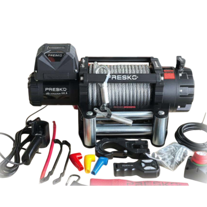 Presko MAMMOTH 17.0 Winch 24V Steel Rope | 7720 kg Pull | Szekla4x4