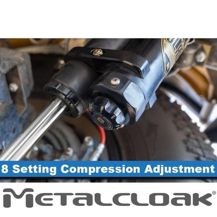 MetalCloak RockSport Black Rear Reservoir Shocks JK 07–18 | Long Travel