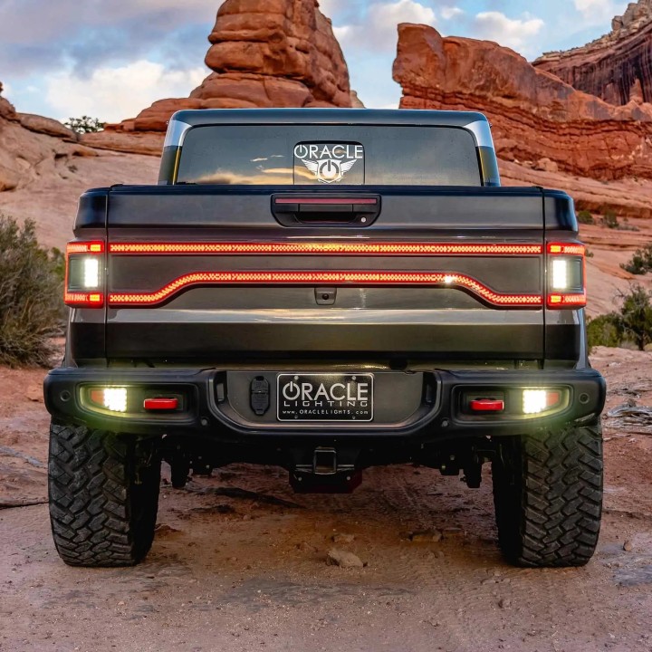Racetrack LED Tailgate Panel Light for Jeep Gladiator JT