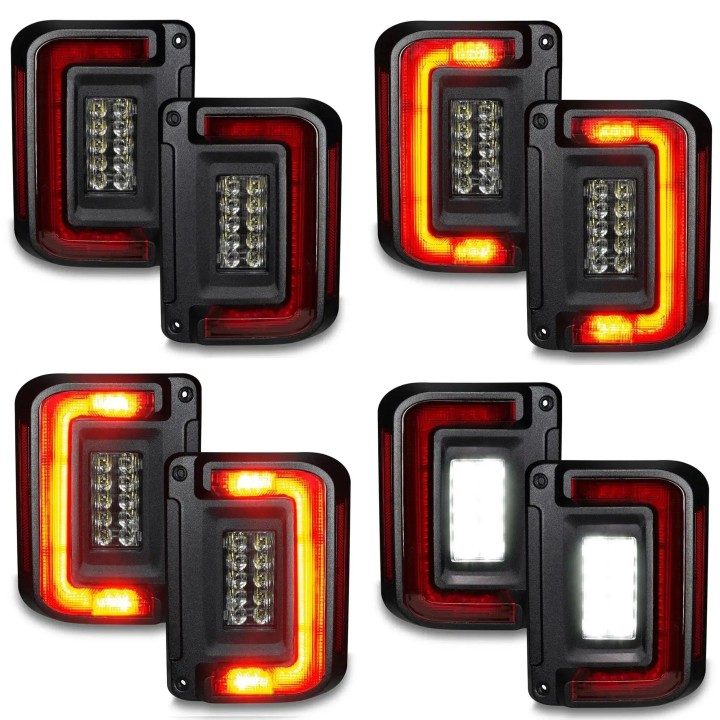 Zestaw EU lamp tylnych LED flush Jeep Wrangler JK