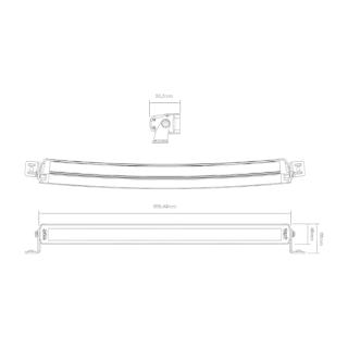 Siberia SRC 22" | 60cm Panel LED łuk STRANDS - ujęcie 2