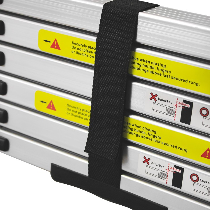 Aluminiowa drabinka 2,3 m do namiotu dachowego - teleskopowa