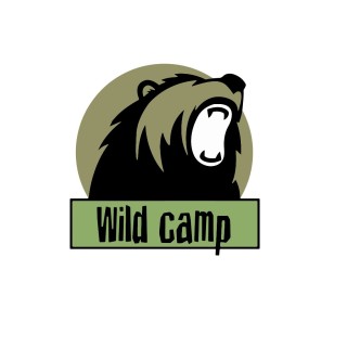 Naklejka Wild Camp 10x10cm