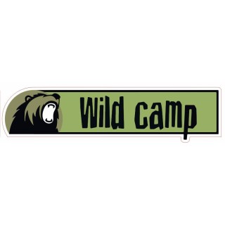 Naklejka Wild Camp Prostokątna 40x10