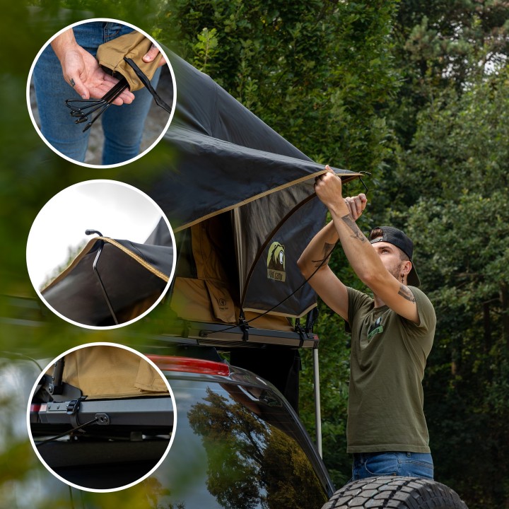 Namiot Dachowy Wild Camp Teennesse 160 Military  DAY&ampNIGHT 2.0