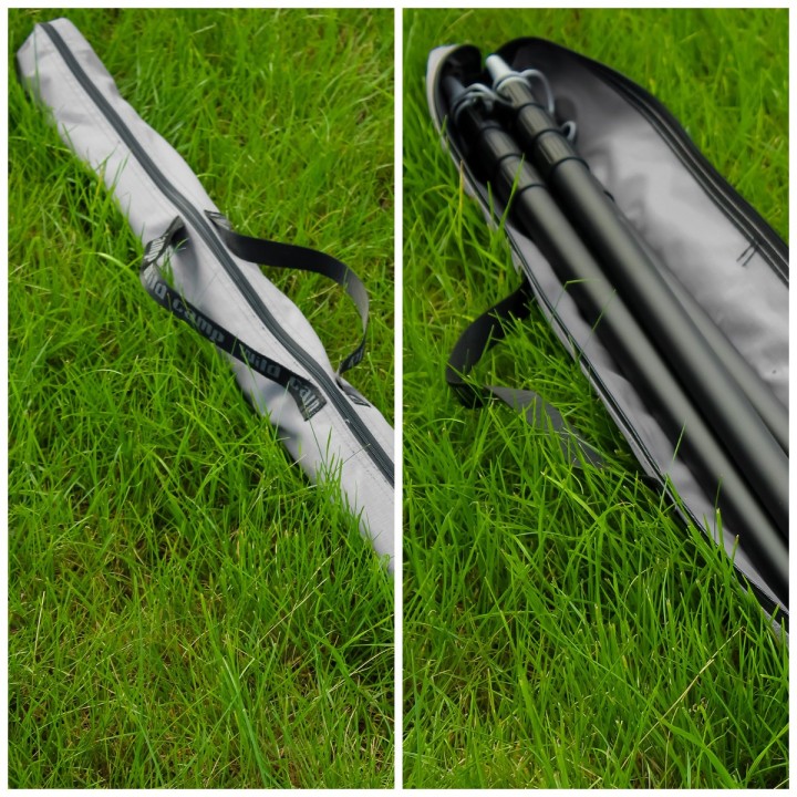 Zadaszenie Batwing II Premium 270° 2,5 m szary pasażer