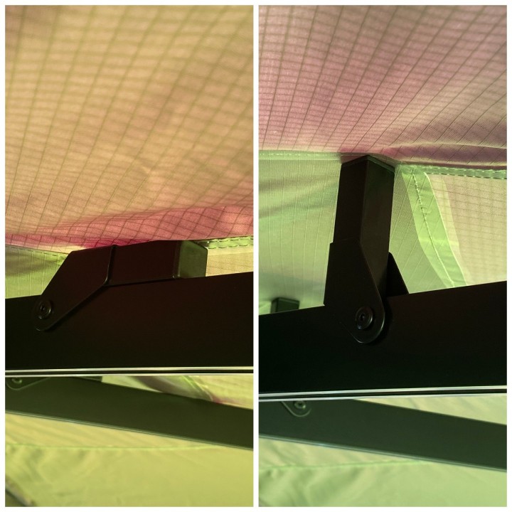 Zadaszenie Batwing II Premium 270° 2,5 m szary pasażer