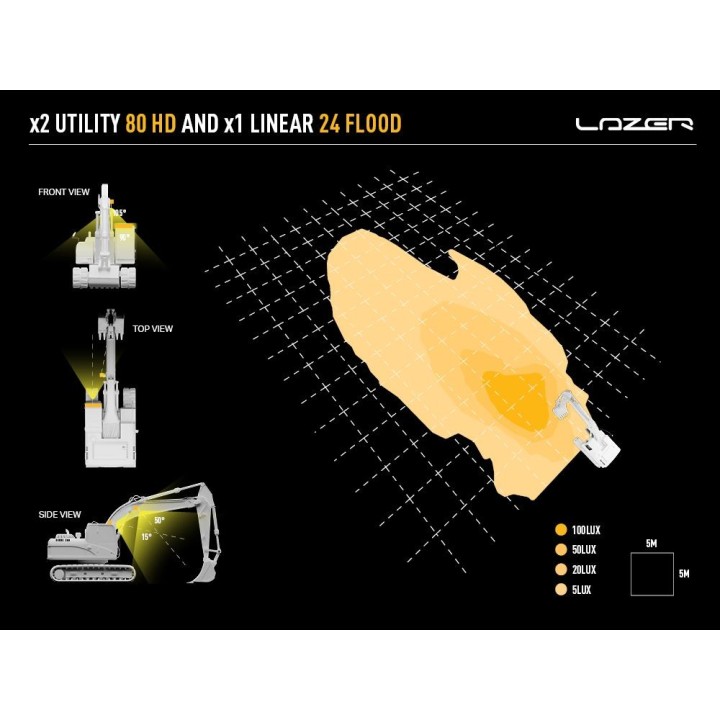 Utility-80 HD lampa robocza LED 80W 5000K | Szekla4x4