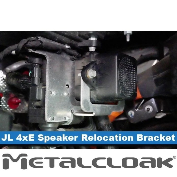 MetalCloak Speaker Relocation Bracket JL 4xe 2018+ | Reservoir Shock Clearance | Szekla4x4.pl
