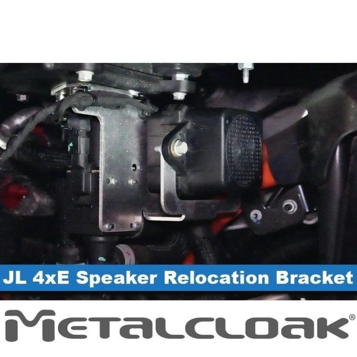 MetalCloak Speaker Relocation Bracket JL 4xe 2018+ | Reservoir Shock Clearance | Szekla4x4.pl