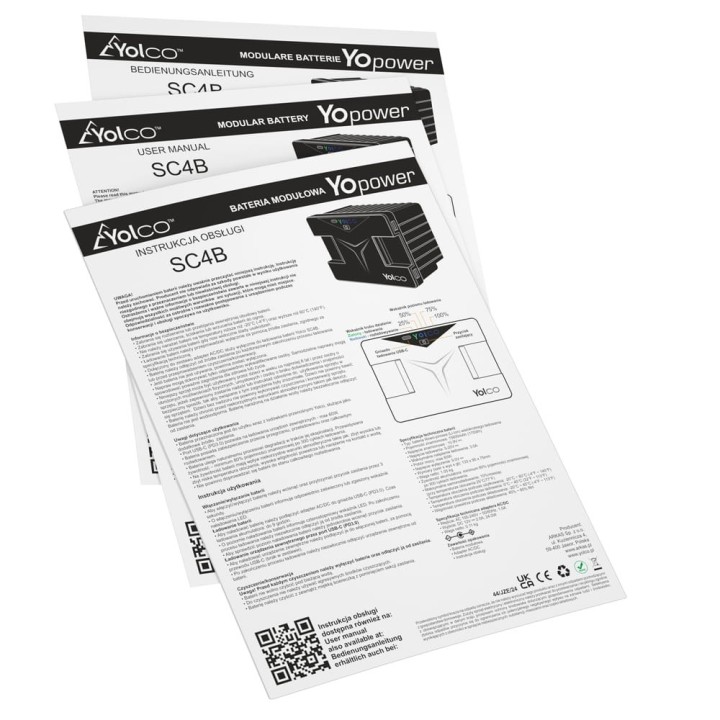 Bateria modułowa Yolco SC4B 15600 mAh do lodówek