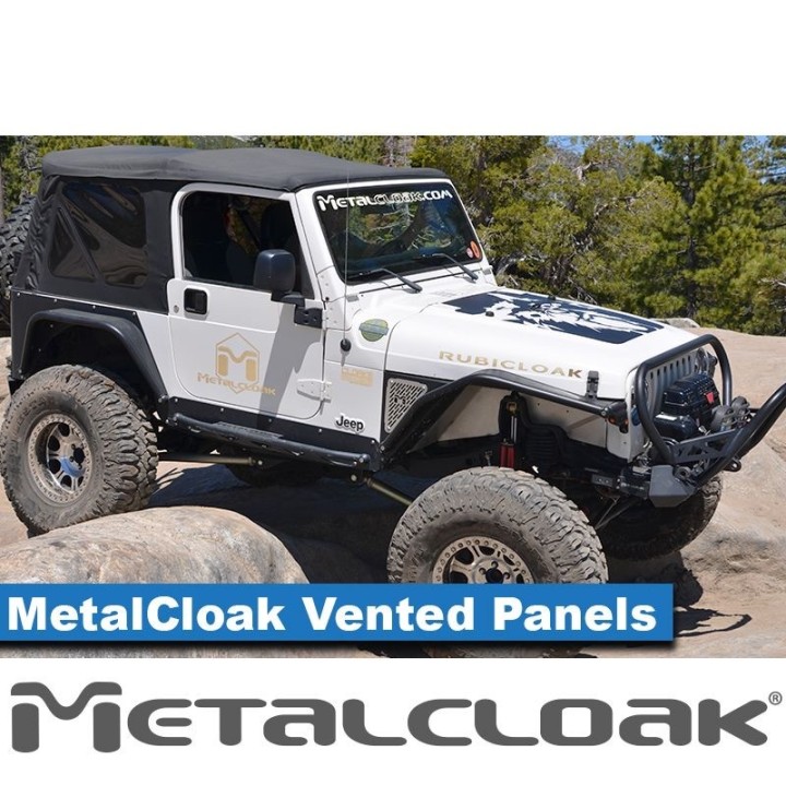 MetalCloak M.V.P. Vented Panel – panele wentylowane aluminiowe (para) TJ/LJ 1997–2006 | Overline/Arched