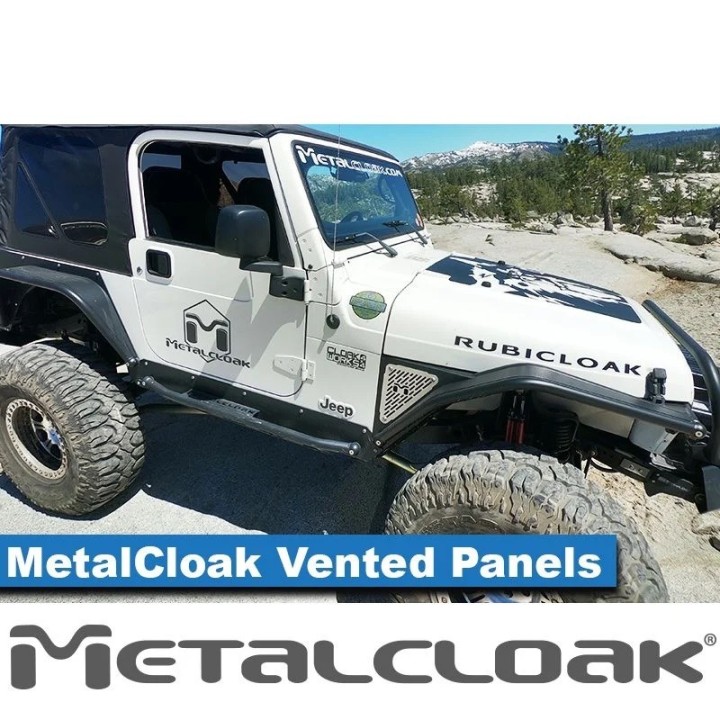 MetalCloak M.V.P. Vented Panel – panele wentylowane aluminiowe (para) TJ/LJ 1997–2006 | Overline/Arched