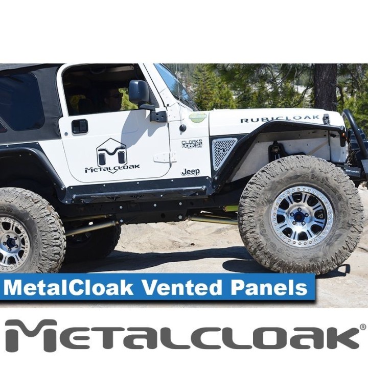 MetalCloak M.V.P. Vented Panel – panele wentylowane aluminiowe (para) TJ/LJ 1997–2006 | Overline/Arched