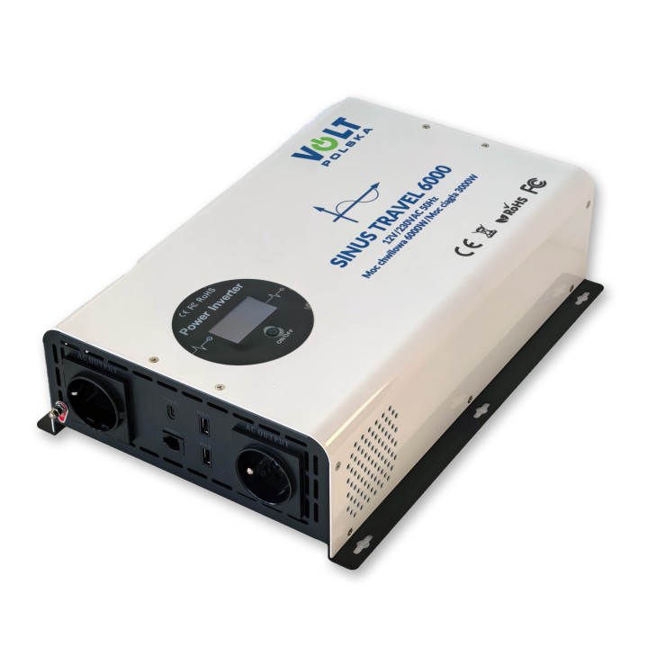VOLT Polska SINUS TRAVEL 6000 12/230V WHITE