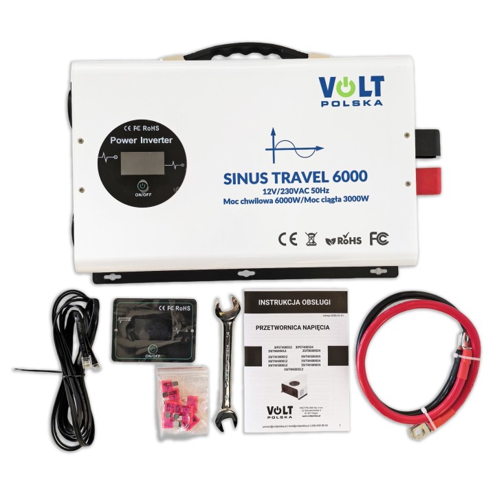 VOLT Polska SINUS TRAVEL 6000 12/230V WHITE