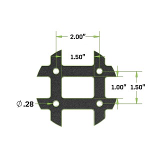 Uniwersalny panel Molle 15x12 38x30,5cm DV8 Offroad - ujęcie 2