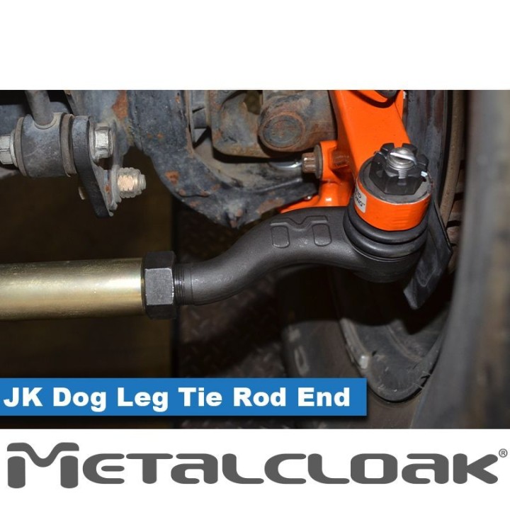 JK Wrangler Dog Leg Tie Rod End, Right Hand Thread - Driver Side