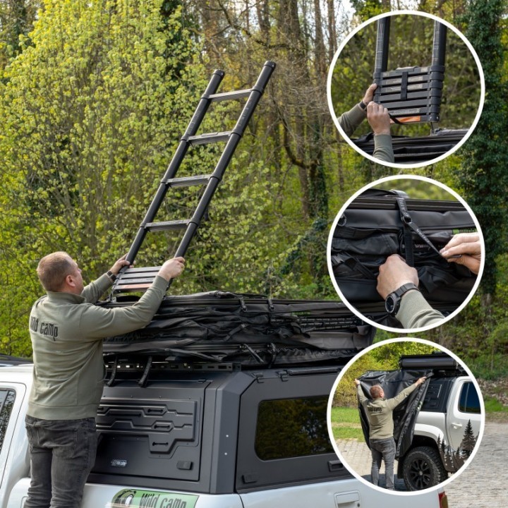 Wild Camp Orinoko 130 UltraLight Roof Top Tent | Szekla4x4