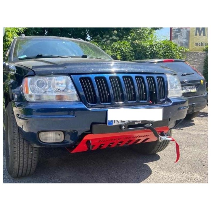 Jeep Grand Cherokee WJ / WG 1998-2004 płyta montażowa wyciągarki poszerzona z osłoną czołową