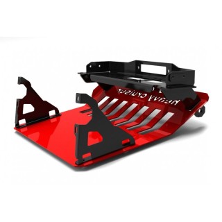 Jeep Grand Cherokee WK WH 2005-2010 płyta montażowa wyciągarki z osłoną czołową czerwona
