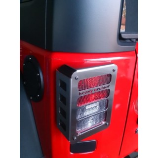 Osłony lamp tylnych STANDARD Jeep Wrangler JK 2007-2018 stal nierdzewna
