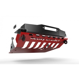 Jeep Grand Cherokee WK WH 2005-2010 3.0 crd diesel osłona czołowa z płytą montażową wyciągarki czerwona