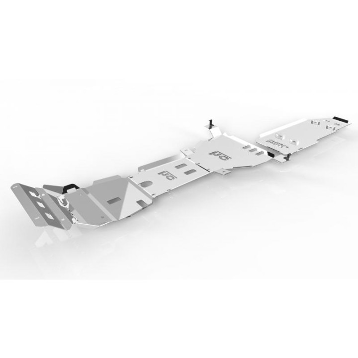 Komplet osłon podwozia OFFROAD Toyota Hilux Vigo 2005-2015 aluminiowy