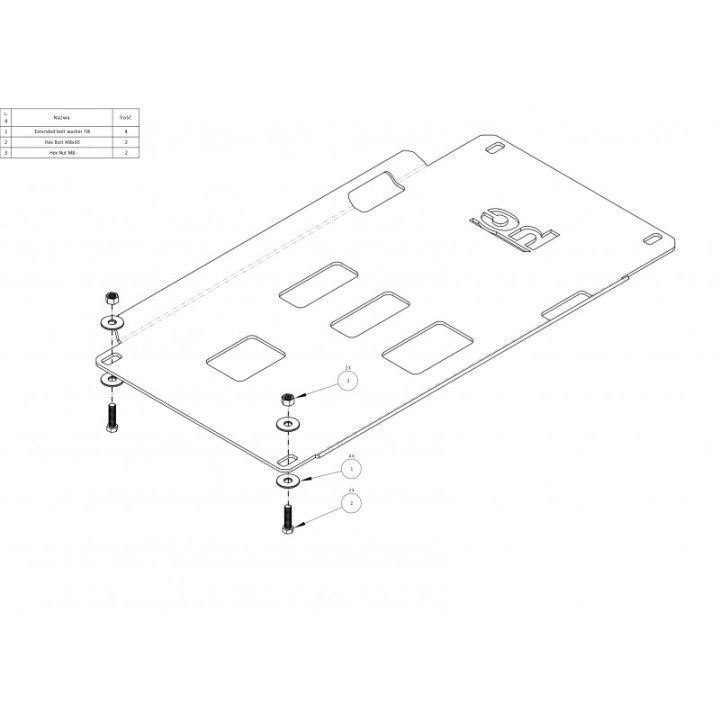 Osłona skrzyni biegów Toyota Tundra 2007-2014 aluminiowa