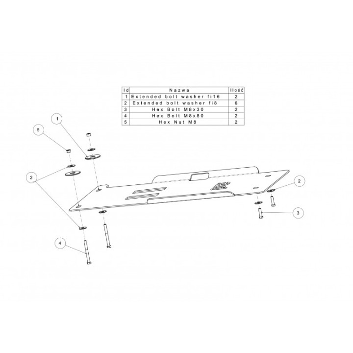 Osłona skrzyni biegów Offroad Nissan Navara D40 2005-2015 czerwona