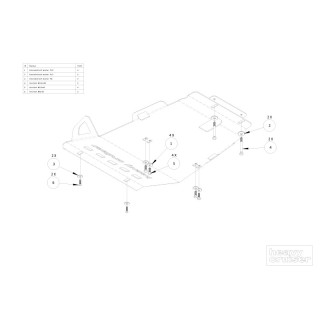 Osłona chłodnic, silnika i przedniego mostu OFFROAD Toyota Tacoma 2016-2021