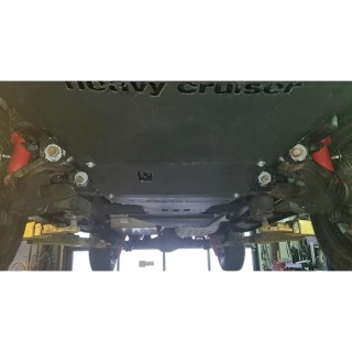Osłona chłodnic, silnika i przedniego mostu OFFROAD z uchwytami do holowania Toyota Sequoia 2000-2007 czerwona
