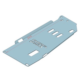Osłona skrzyni biegów OFFROAD Toyota Land Cruiser 100 J100 diesel 4.2 D4D automat 1998-2007 aluminiowa