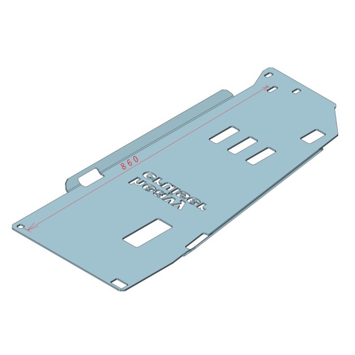 Osłona skrzyni biegów OFFROAD Toyota Land Cruiser 100 J100 diesel 4.2 D4D automat 1998-2007 aluminiowa