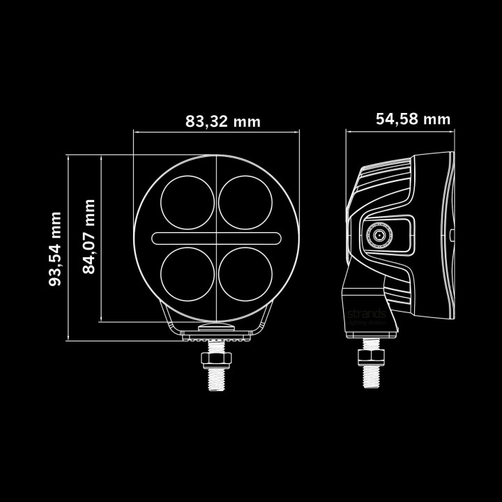 NUUK D-Line MC 3" lampa drogowa LED 2540 lm