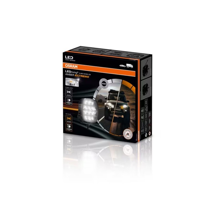 OSRAM Cube MX180-CB AMBER EXTREME | Homologowana lampa drogowa LED 7000 lm