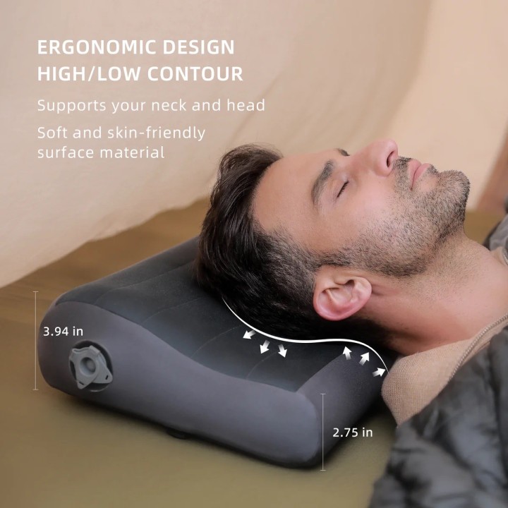 FLEXTAIL ZERO PILLOW – dmuchana poduszka turystyczna Brown