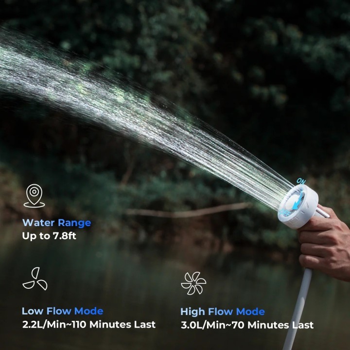 Flextail MAX SHOWER – przenośny prysznic 3 l/min bez etui