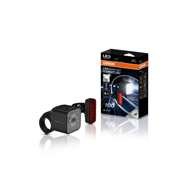 OSRAM LEDsBIKE COMPACT 100 SET – lampki rowerowe 100 lx