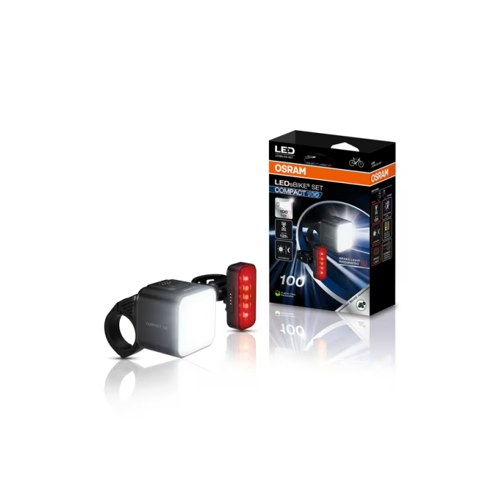 OSRAM LEDsBIKE COMPACT 100 SET – lampki rowerowe 100 lx
