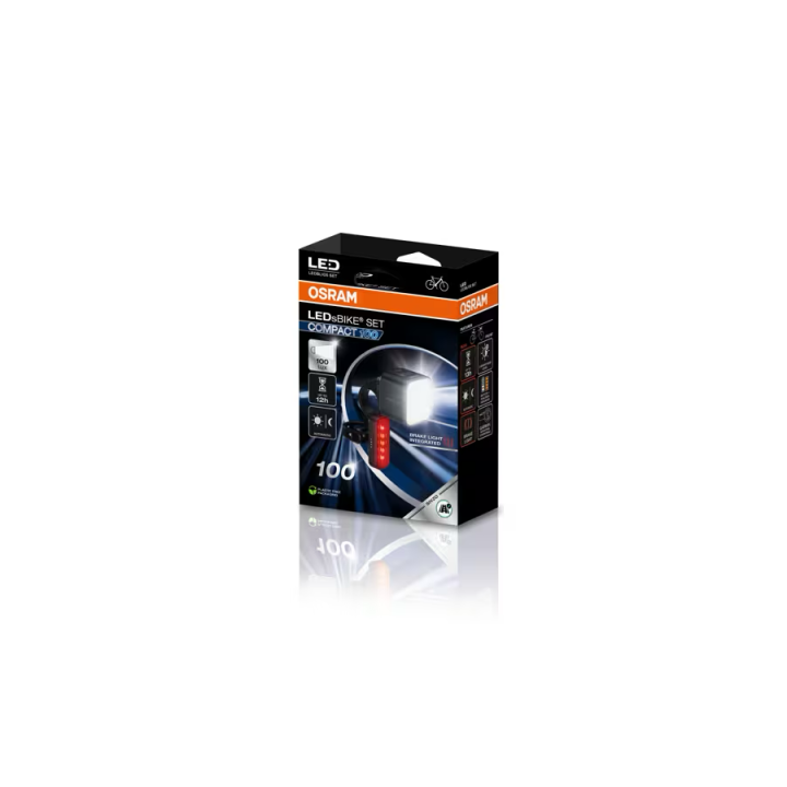 OSRAM LEDsBIKE COMPACT 100 SET – lampki rowerowe 100 lx