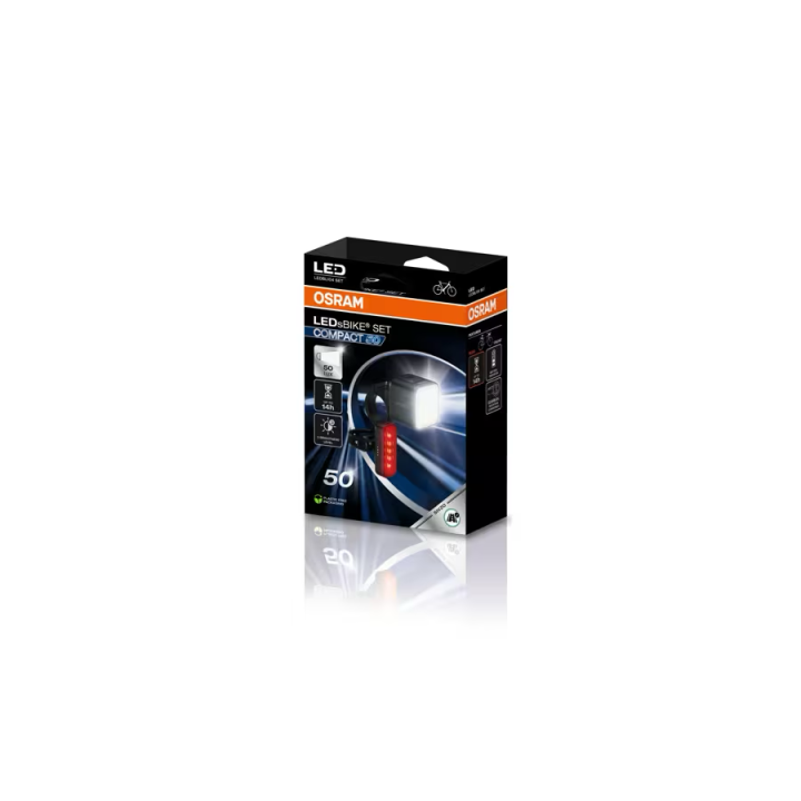 OSRAM LEDsBIKE COMPACT 50 SET – lampki rowerowe 50 lx