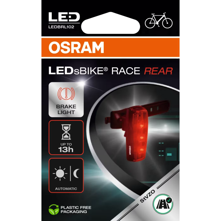 OSRAM LEDsBIKE RACE REAR – tylna lampka rowerowa LED z czujnikiem hamowania - ujęcie 6