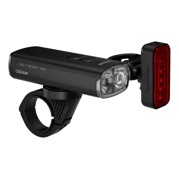 LEDsBIKE MULTI BEAM X 1000 SET zestaw lampek rowerowych LED 1 000 lm OSRAM