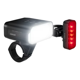 OSRAM LEDsBIKE EXPLORER X 500 SET – zestaw lampek rowerowych LED 500 lm, USB-C, IP54 - ujęcie 2